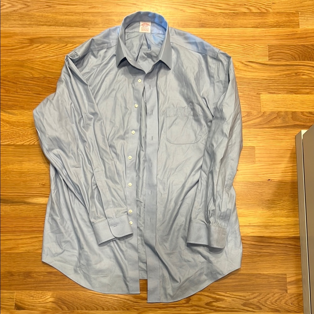 Brooks Brothers Blue Dress Shirt Classic Style